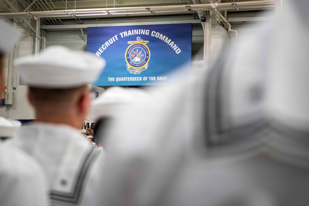 Recruit Training Command Pass-in-review graduation