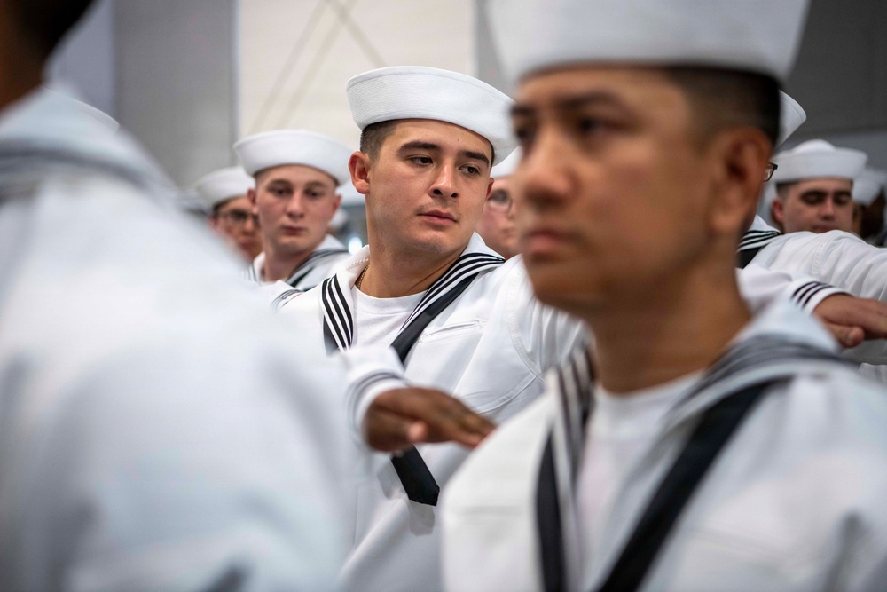 Recruit Training Command Pass-in-review graduation