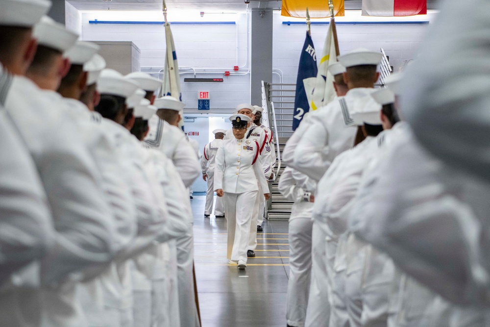 Recruit Training Command Pass-in-review graduation