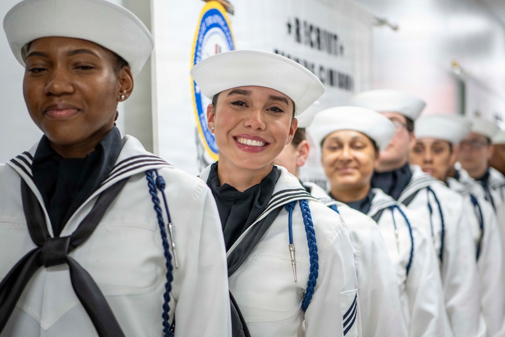 Recruit Training Command Pass-in-review graduation