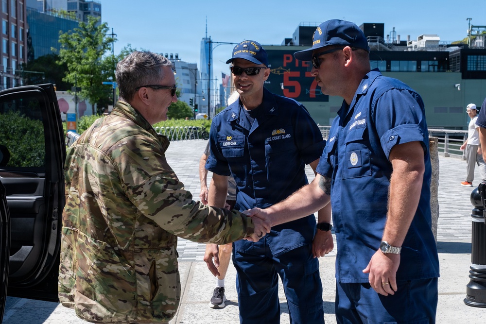 Chairman of the Joint Chiefs of Staff visits U.S. Coast Guard units in New York