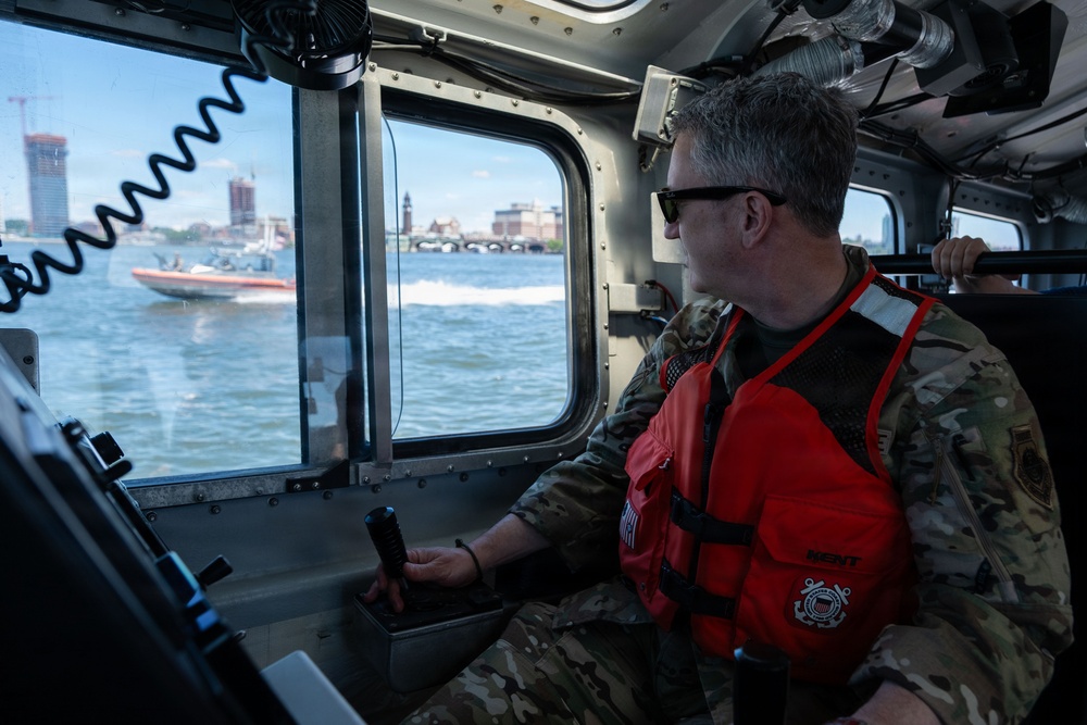 Chairman of the Joint Chiefs of Staff visits U.S. Coast Guard units in New York