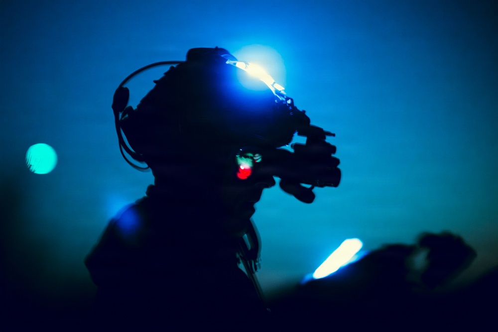 U.S. Marine Raiders conduct live-fire training exercise