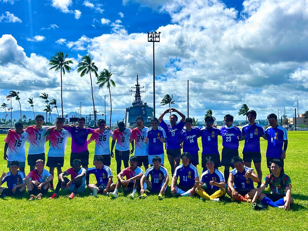 JMSDF personnel build camaraderie through soccer at RIMPAC 2026