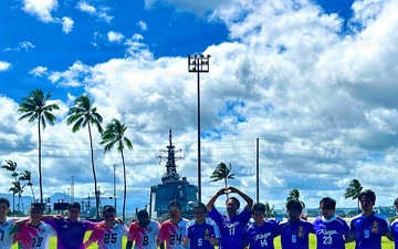 JMSDF personnel build camaraderie through soccer at RIMPAC 2026
