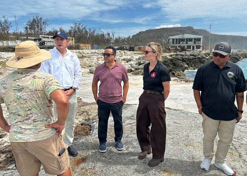FEMA Meets with Local Officials on the Island of Rota to Assess Damage from Super Typhoon Bavi