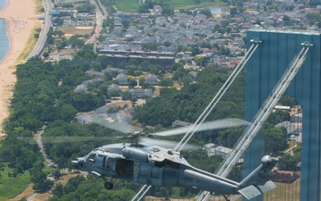 Air Test and Evaluation Squadron One flies during International Naval Review 250
