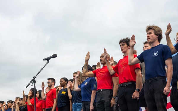 RS Chicago Poolee Oath of Enlistment at NASCAR Race