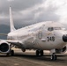 A United States Navy P-8 Poseidon Maritime Patrol Aircraft departs Kaneohe Bay in support of Ex RIMPAC 26.