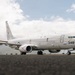 A United States Navy P-8 Poseidon Maritime Patrol Aircraft departs Kaneohe Bay in support of Ex RIMPAC 26.