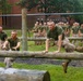 OCC 252 Company D Conducts The Obstacle Course