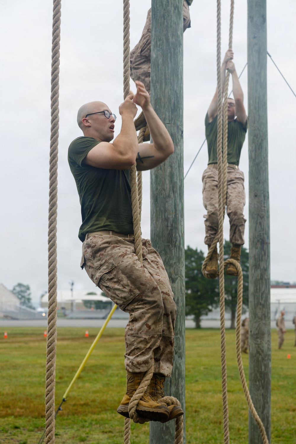 OCC 252 Company D Conducts The Obstacle Course