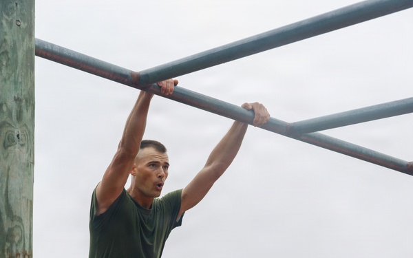 OCC 252 Company D Conducts The Obstacle Course
