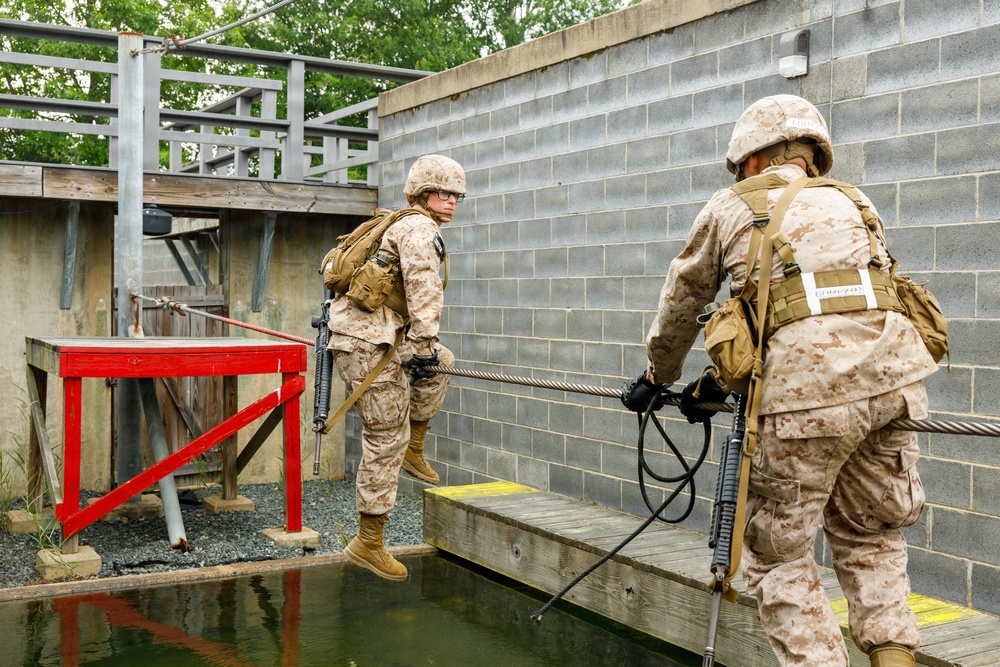 OCC 252 Company D Conducts The Leadership Reaction Course