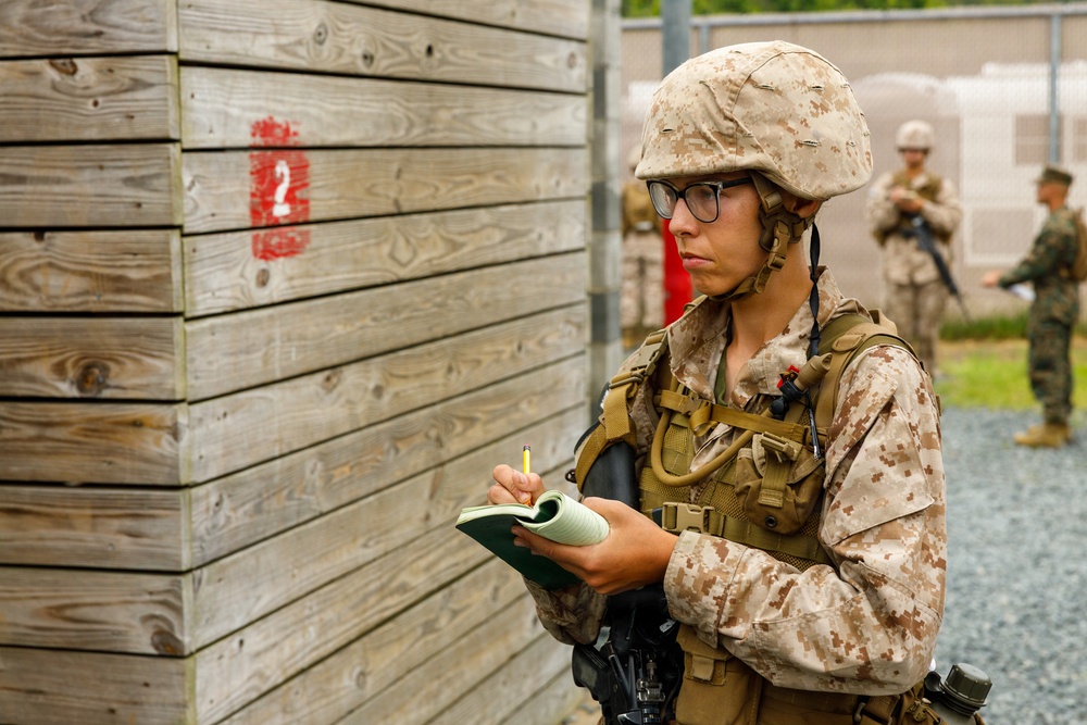 OCC 252 Company D Conducts The Leadership Reaction Course