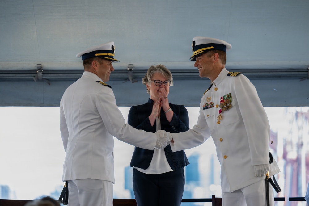 U.S. Coast Guard Base Seattle holds change-of-command ceremony.