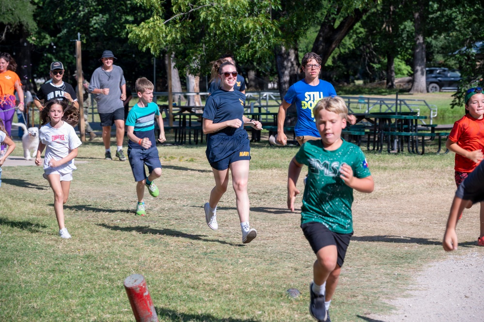 NAS JRB Fort Worth Service Members Visit Camp Carter Campers