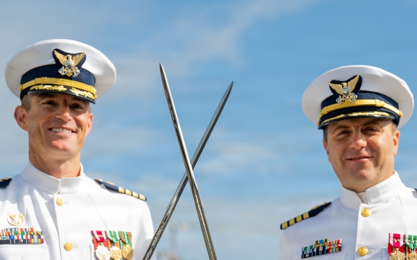 U.S. Coast Guard Base Seattle holds change-of-command ceremony.