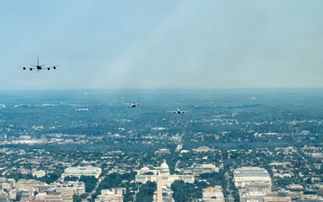 Fred Flies Over D.C. during Freedom 250