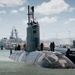 Royal Canadian Navy Victoria-class long-range patrol submarine HMCS Corner Brook (SSK 878) departs Pearl Harbor to begin RIMPAC 2026 sea phase
