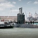 Royal Canadian Navy Victoria-class long-range patrol submarine HMCS Corner Brook (SSK 878) departs Pearl Harbor to begin RIMPAC 2026 sea phase