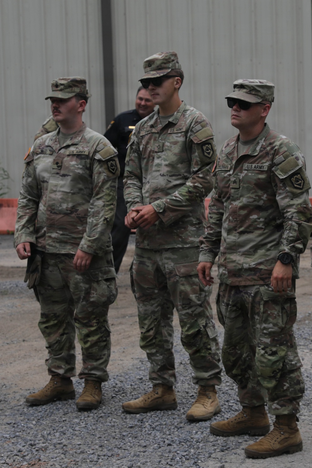 West Virginia Guardsmen clean up debris