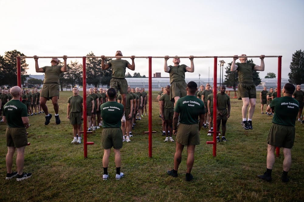 India and Lima Company conduct initial physical fitness test