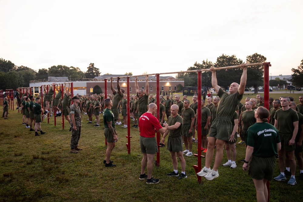 India and Lima Company conduct initial physical fitness test