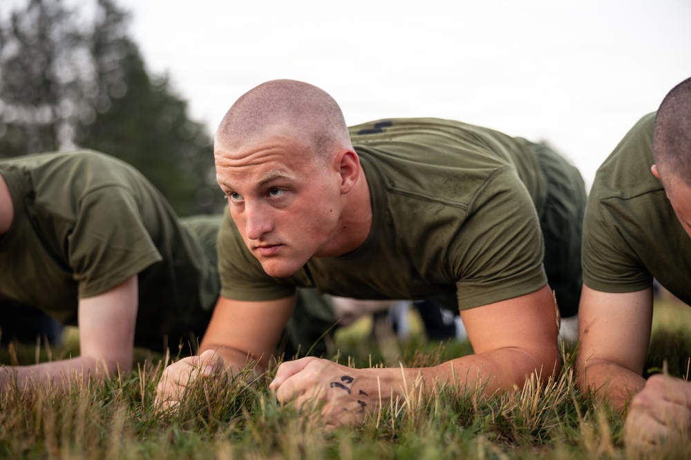 India and Lima Company conduct initial physical fitness test