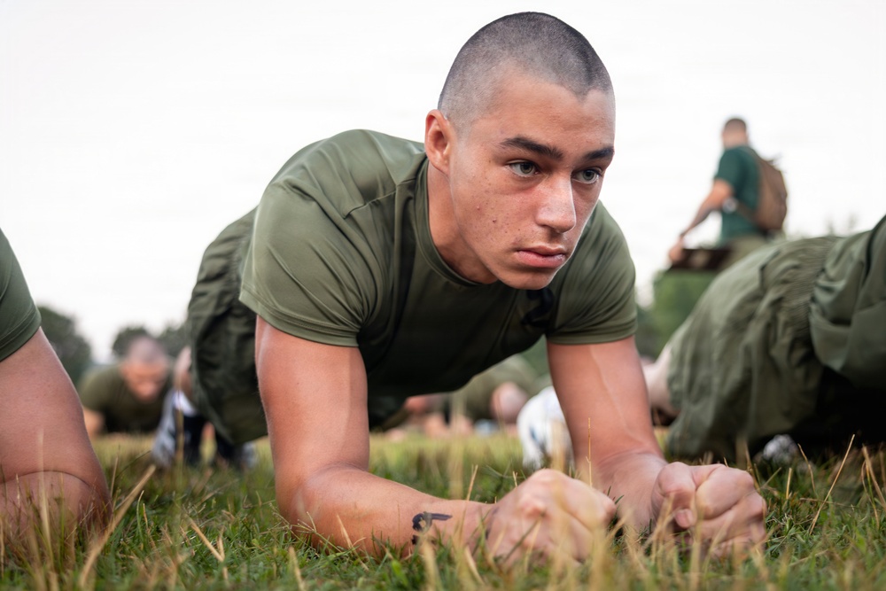 India and Lima Company conduct initial physical fitness test