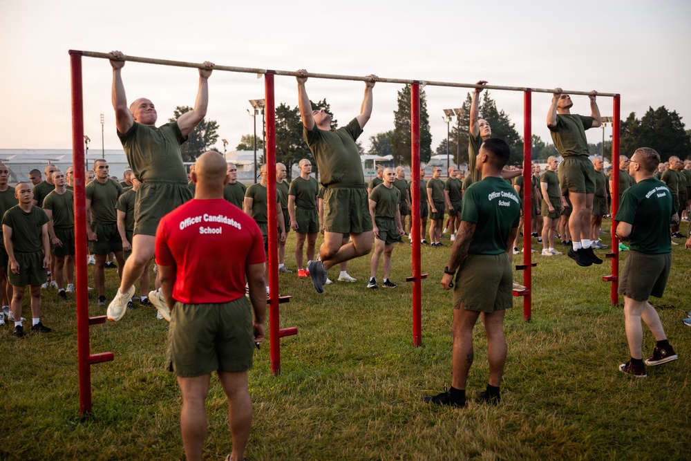 India and Lima Company conduct initial physical fitness test