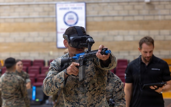 Simulating the Battlefield: 1st MLG Marines counter simulated drones with virtual reality technology