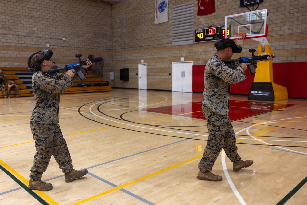 Simulating the Battlefield: 1st MLG Marines counter simulated drones with virtual reality technology