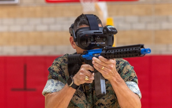 Simulating the Battlefield: 1st MLG Marines counter simulated drones with virtual reality technology