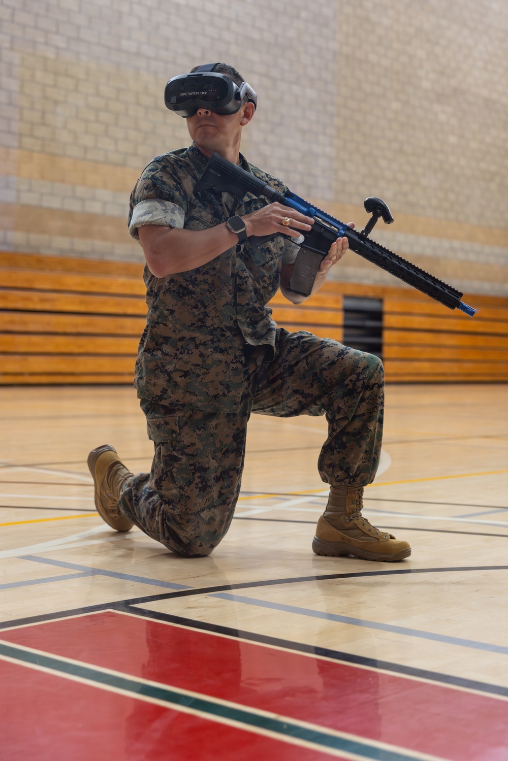 Simulating the Battlefield: 1st MLG Marines counter simulated drones with virtual reality technology