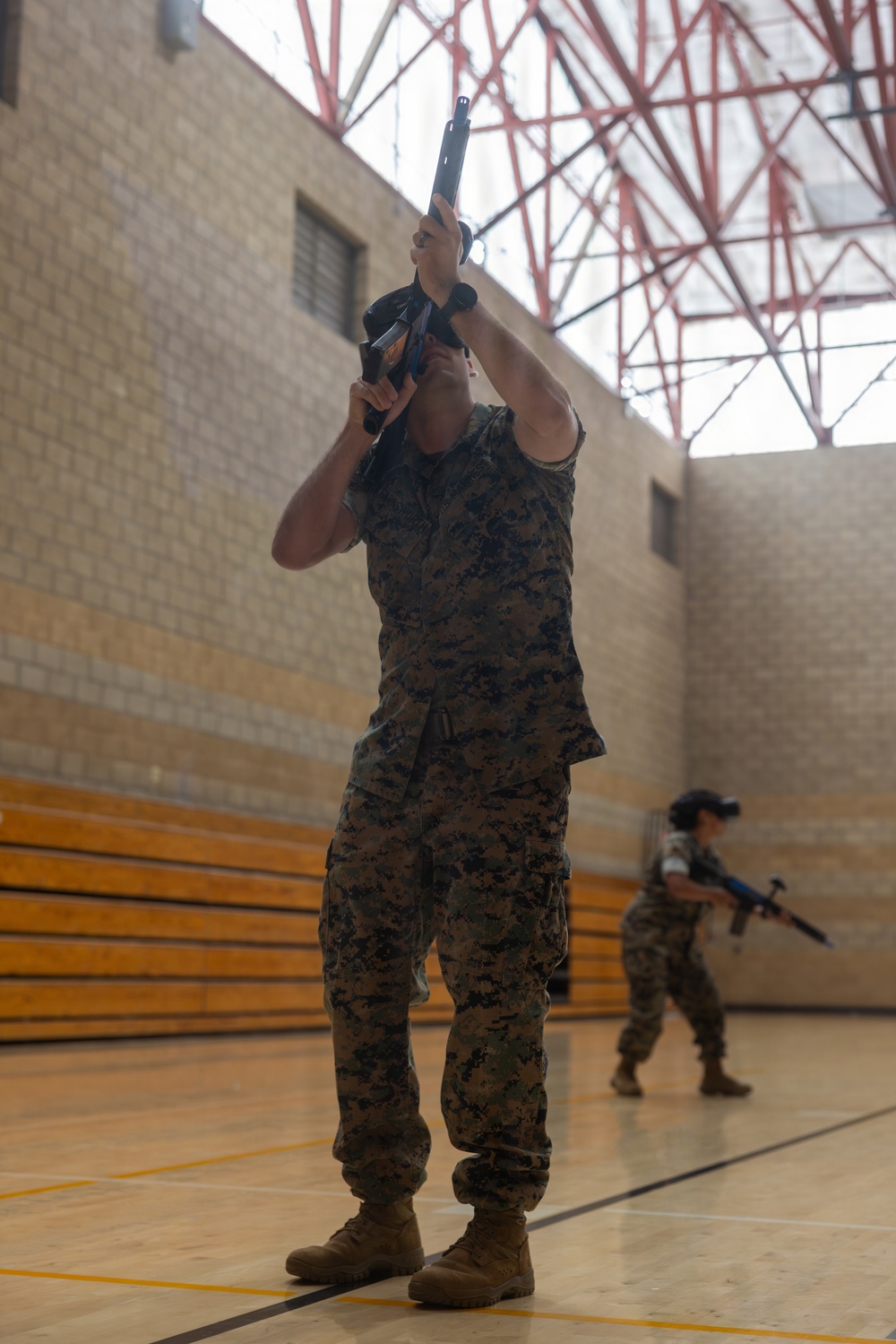 Simulating the Battlefield: 1st MLG Marines counter simulated drones with virtual reality technology