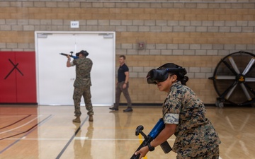 Simulating the Battlefield: 1st MLG Marines counter simulated drones with virtual reality technology