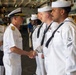 Rear Adm. Forrest Young Coins Sailors aboard USS Nimitz