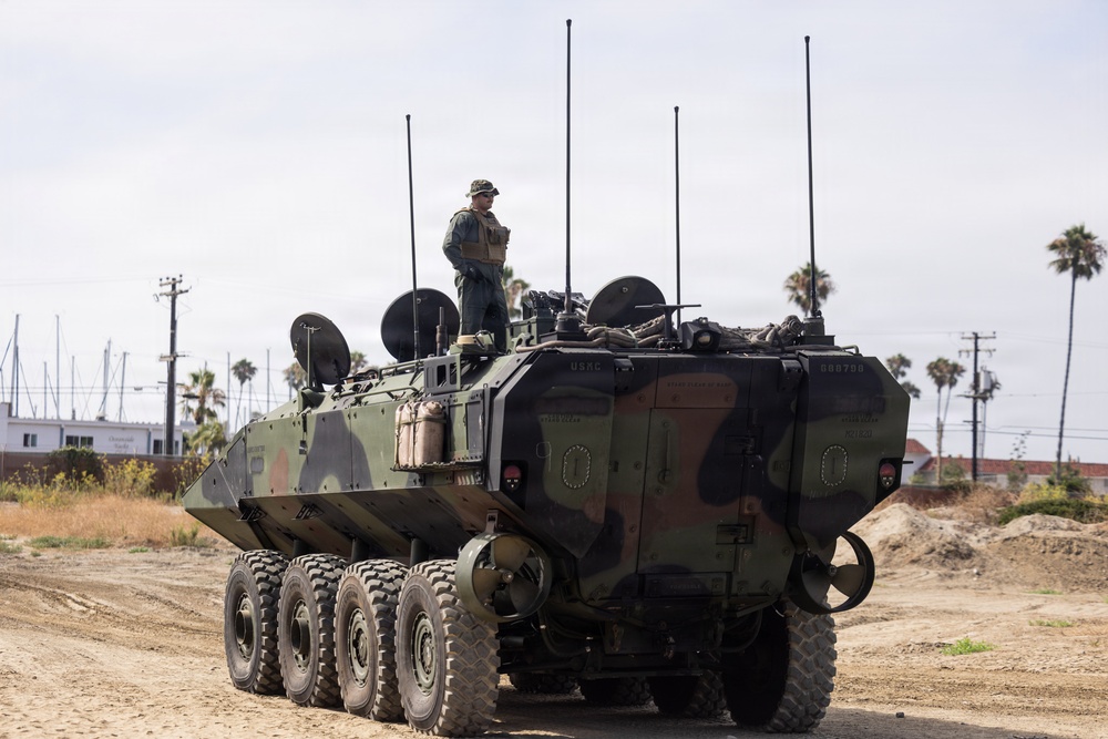 U.S. Marines with 3d AA Bn. conduct driving refamiliarization