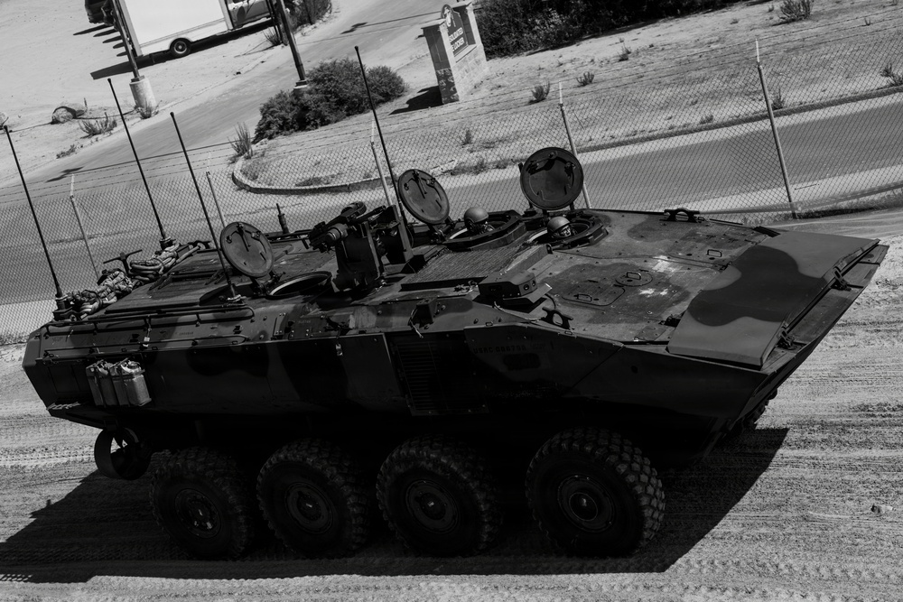 U.S. Marines with 3d AA Bn. conduct driving refamiliarization