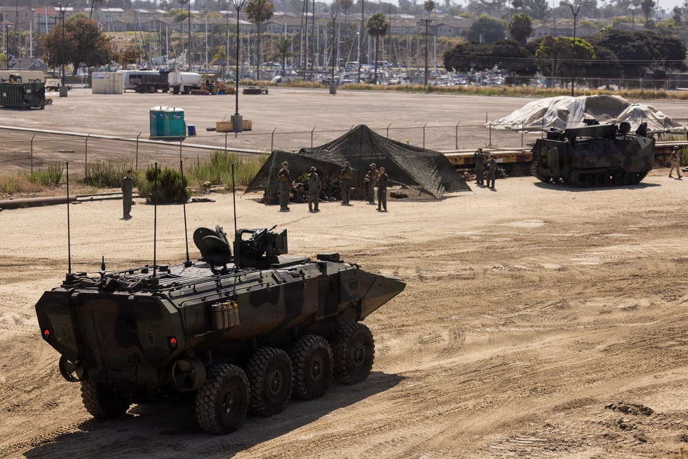 U.S. Marines with 3d AA Bn. conduct driving refamiliarization
