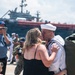 Nimitz Sailors Meet Loved Ones on The Pier