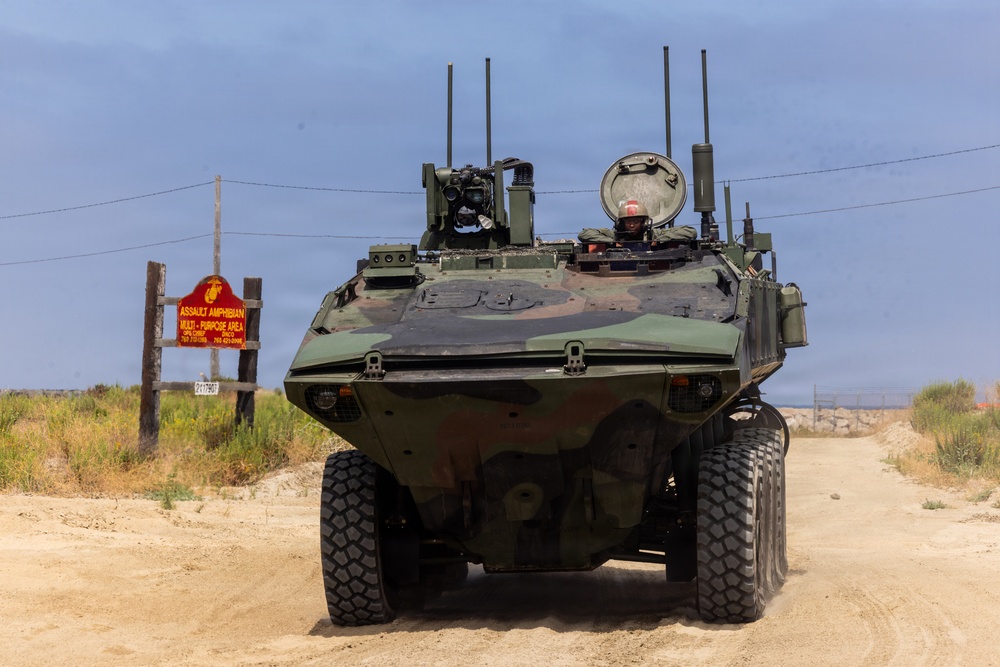 U.S. Marines with 3d AA Bn. conduct driving refamiliarization