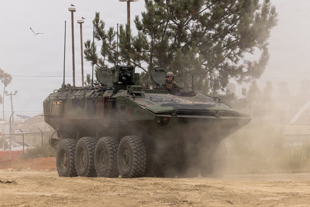 U.S. Marines with 3d AA Bn. conduct driving refamiliarization