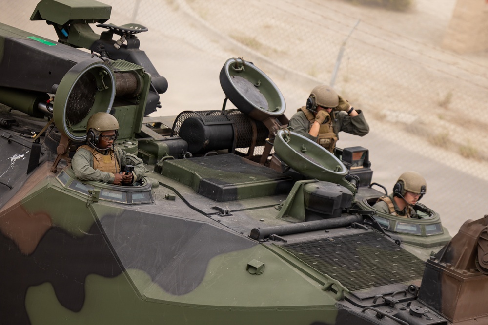 U.S. Marines with 3d AA Bn. conduct driving refamiliarization