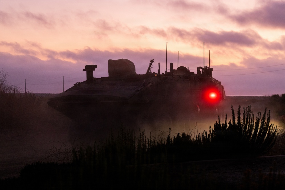 U.S. Marines with 3d AA Bn. conduct driving refamiliarization