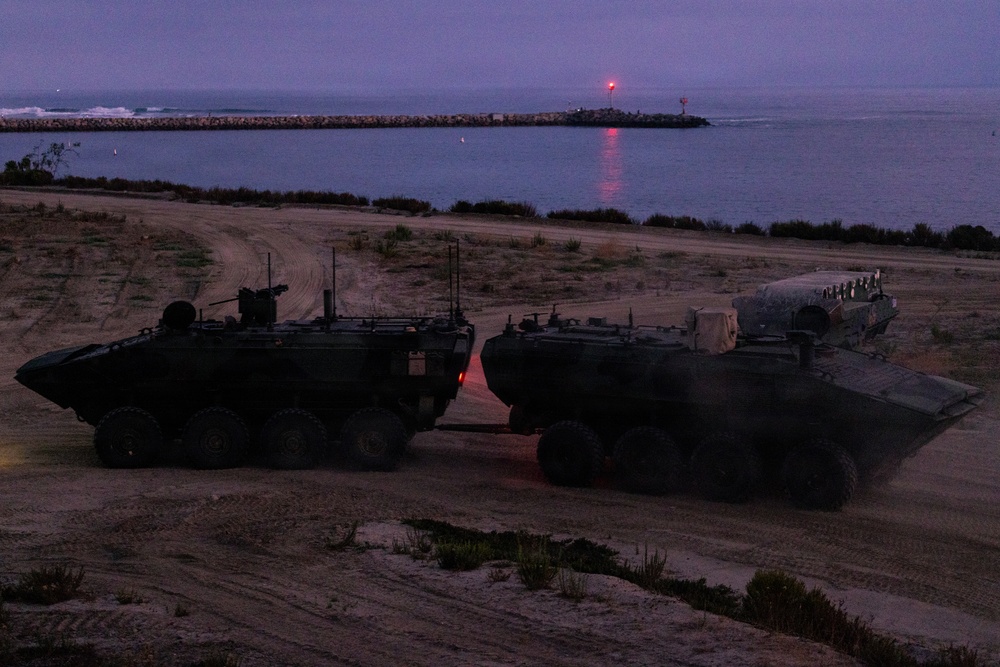 U.S. Marines with 3d AA Bn. conduct driving refamiliarization