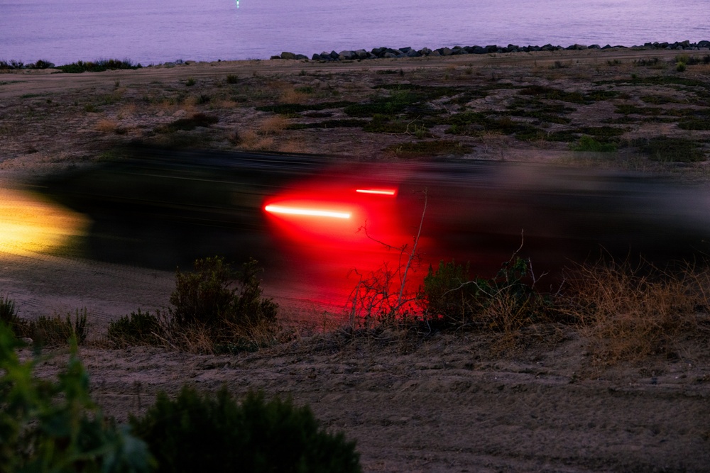 U.S. Marines with 3d AA Bn. conduct driving refamiliarization