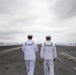 USS Nimitz Sailors Man the Rails