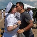 Nimitz Sailors Meet Loved Ones on The Pier